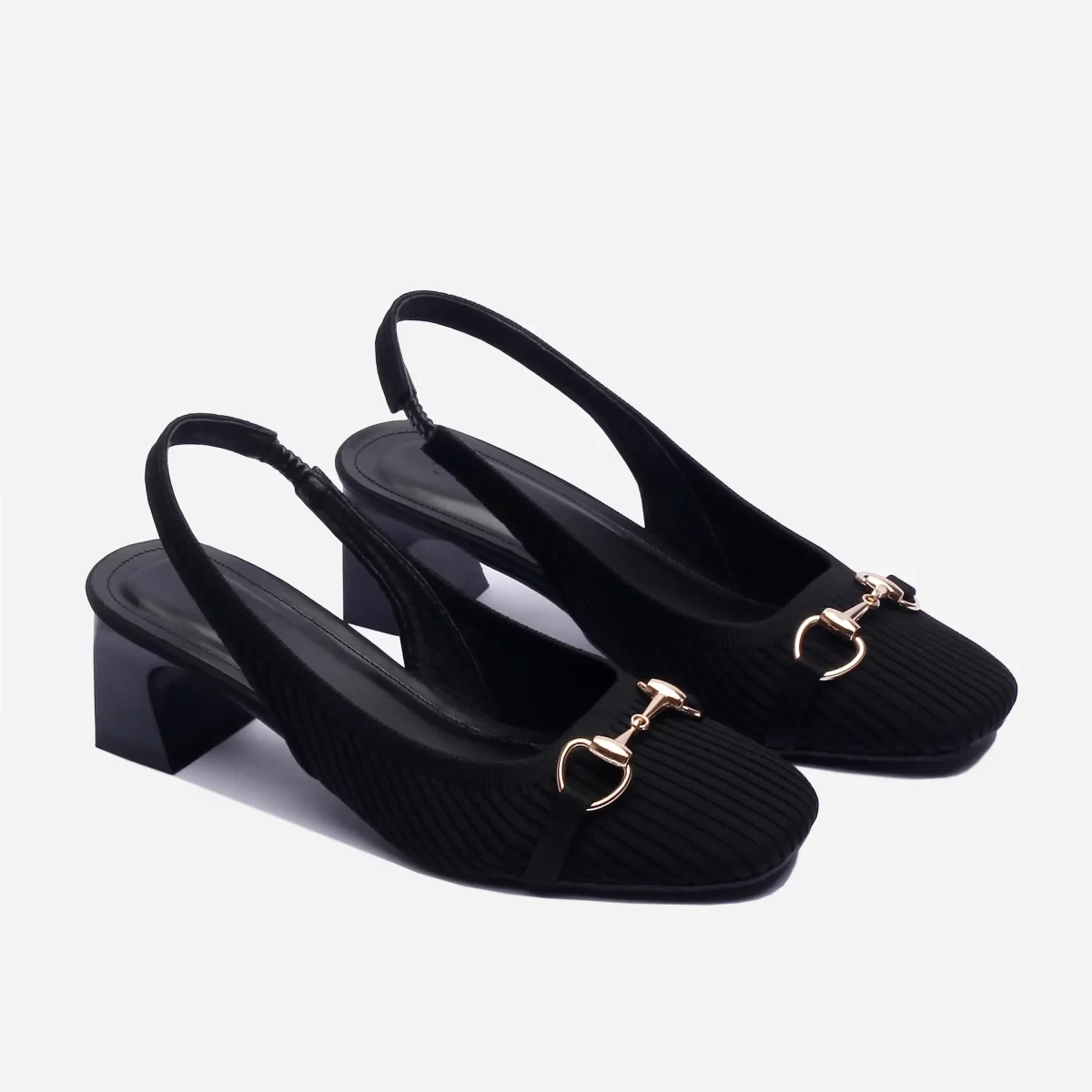 Giày Slingback Gót Trụ The Aura - Họa tiết Sóng - Ảnh 4